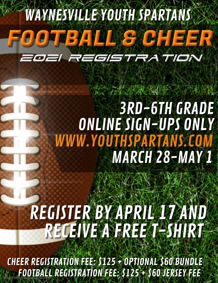 little league football & cheer registration Template